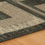 5' X 8' Colour Block Beige And Teal Checkered Stain Resistant Area Rug