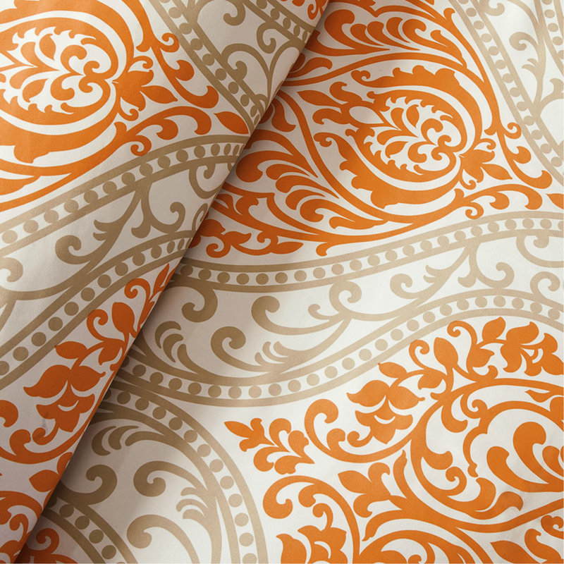 Attrayant édredon double / grand en tissu de microfibre doux pour orange / grand