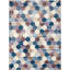 Tapis à motif géométrique mauve / crème 8 pi x 11 pi (7 pi 7 po x 10 pi 10 po) Silas de Branch-1641848220