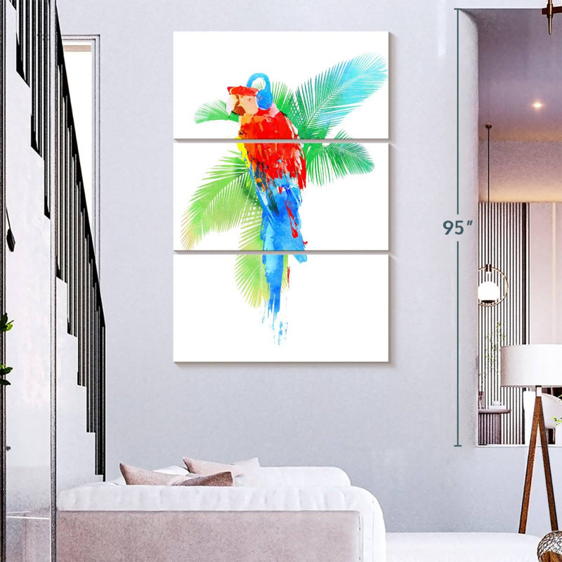 Brampt Tropical Party, 74" H x 48" W