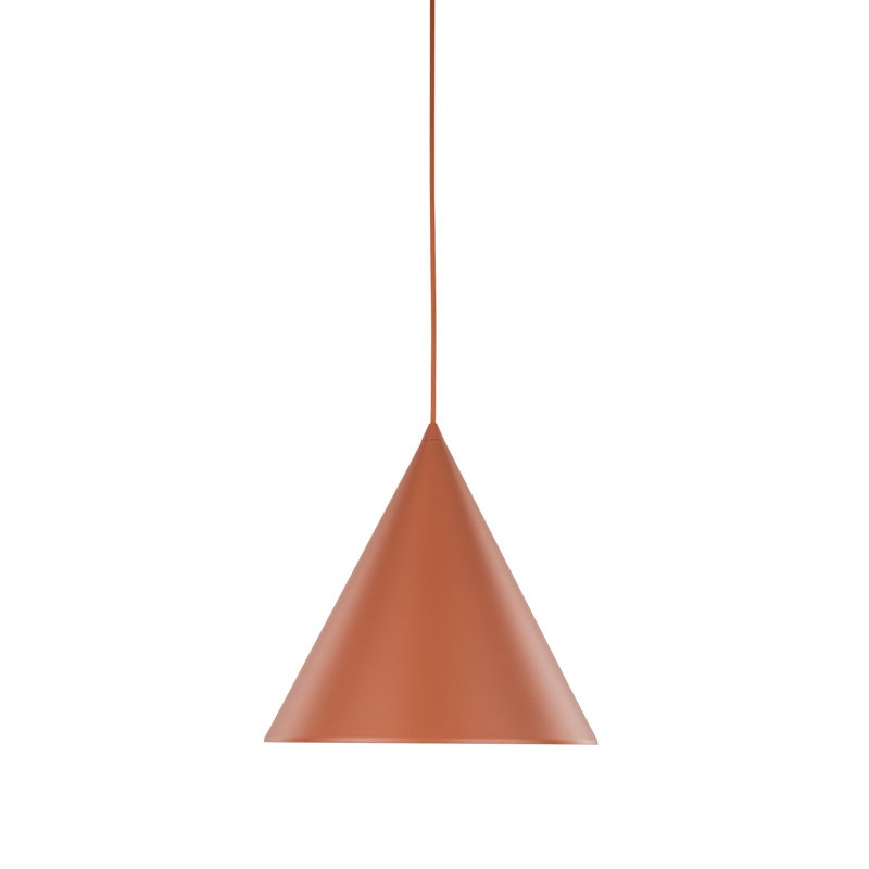 Luminaire suspendu CONO XL, H 65 po x l 13 po, Briques brunes