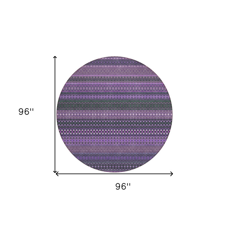 Tapis d'intérieur rond 8 po