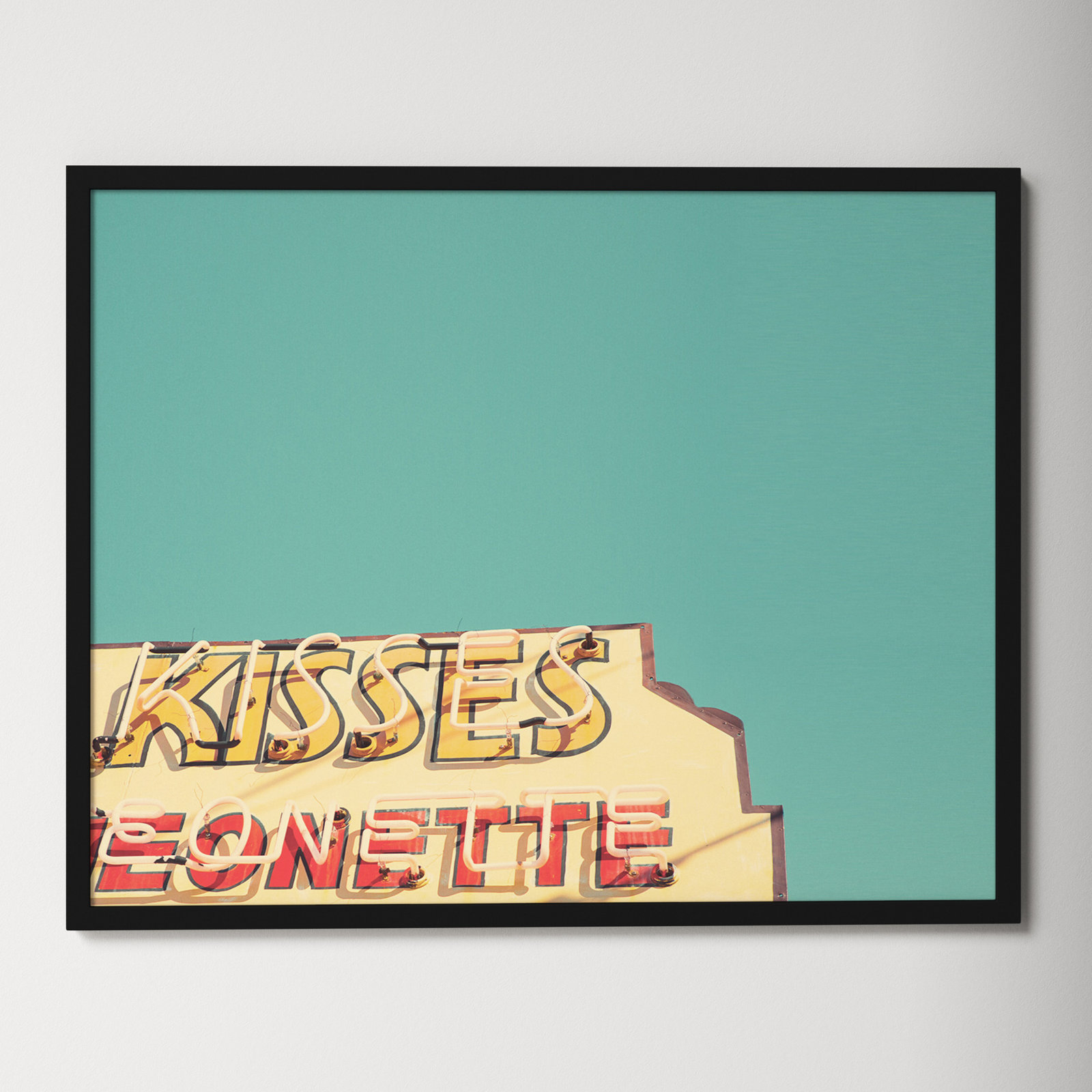 Kisses Photo Print by Robert Cadloff, Black, 27.25" H x 34.25" W x 0.88" D