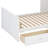 Multi-Functional Offset Bunk Bed Featuring Wardrobe, Drawers, Upholstered Guardrail, and Hanging Rod System-43541600