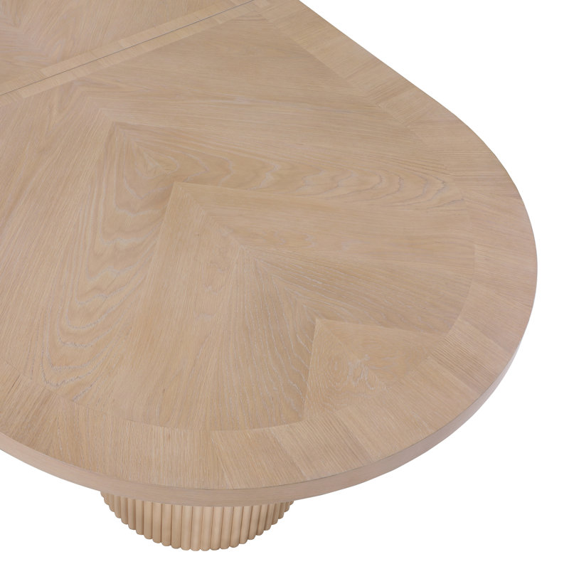 Ivona Natural Oak Extendable Oval Dining Table
