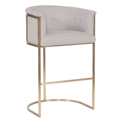 Skye 31" Button Back Metal Frame Bar Stool