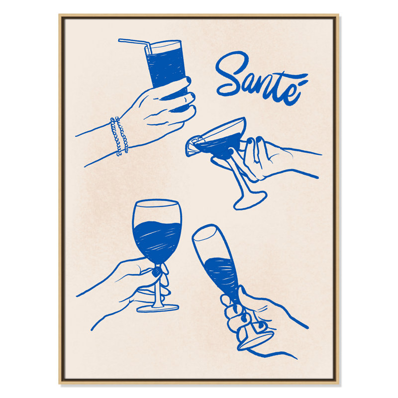 «Sante Print» par Kimberly Allen, L 31,5 po x H 41,5 po, Flotteur naturel