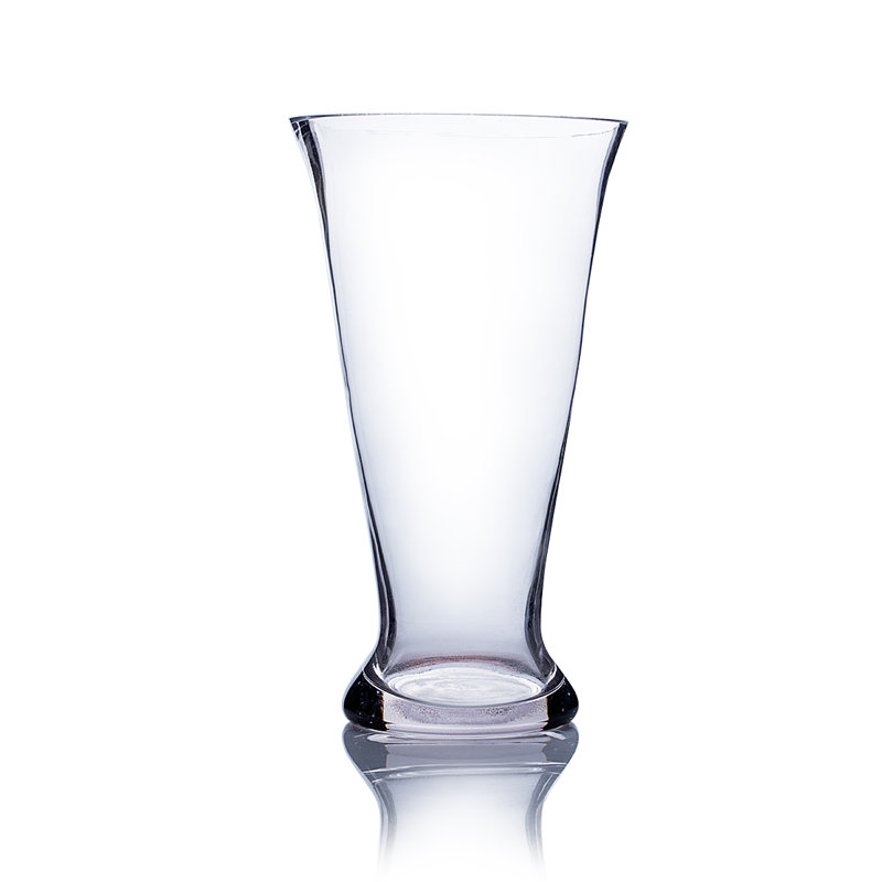 Alyson Handmade Glass Table Vase, 9.5" H x 5.25" W x 5.25" D