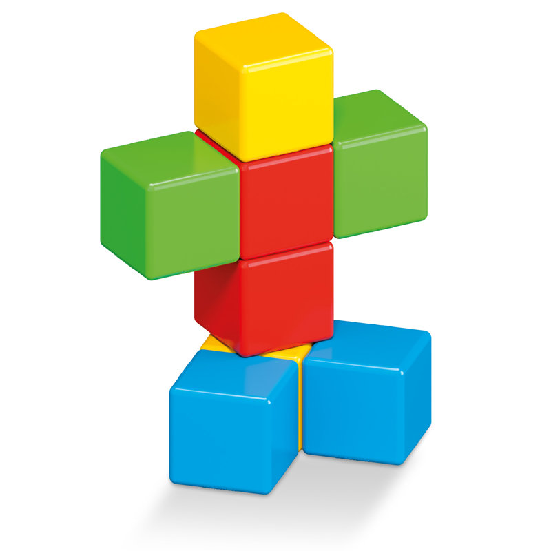 Geomag Magicube Classroom Set Bulk Pack, 128 Blocks Recycled