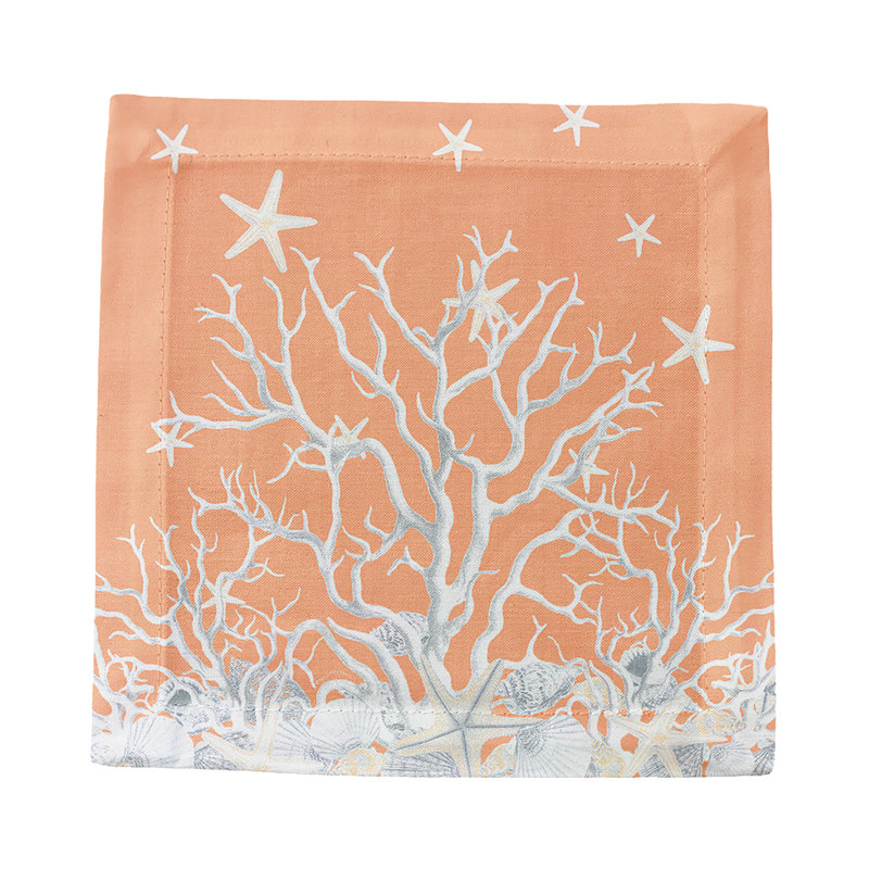 Square Napkins, Peach