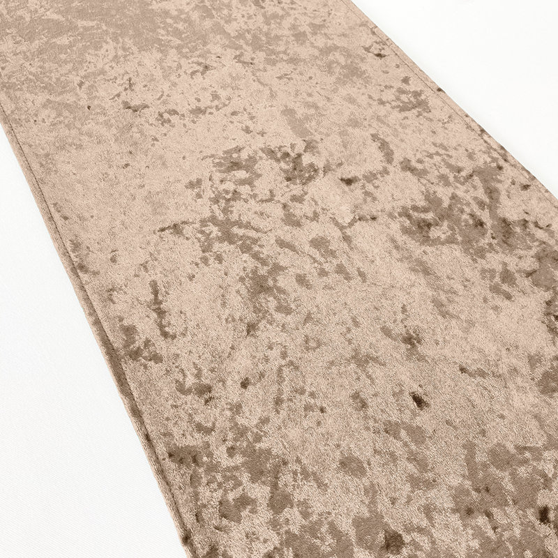 Thurstone Solid Color Rectangular Table Runner, 108" x 12", Champagne