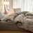 Retro Monet Linen Bowknot Cotton Duvet Cover Set-109926812-109926810