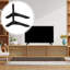 Support de support de table universel en aluminium pour support de table pour téléviseur de 15 à 24 po, salon, chambre à coucher, noir