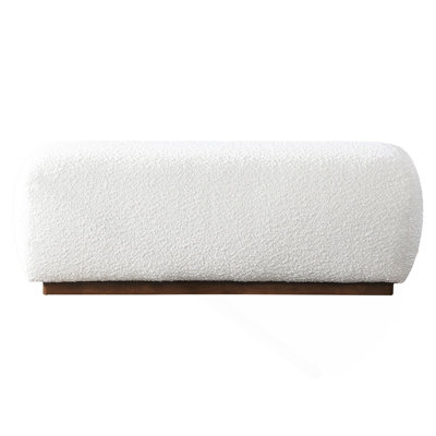 Kelvin Ivory Boucle Bench