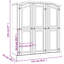 Lonepine 3 Door Solid Wood Wardrobe-86317406