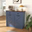 Armoire poubelle double inclinable Farmhouse Blue