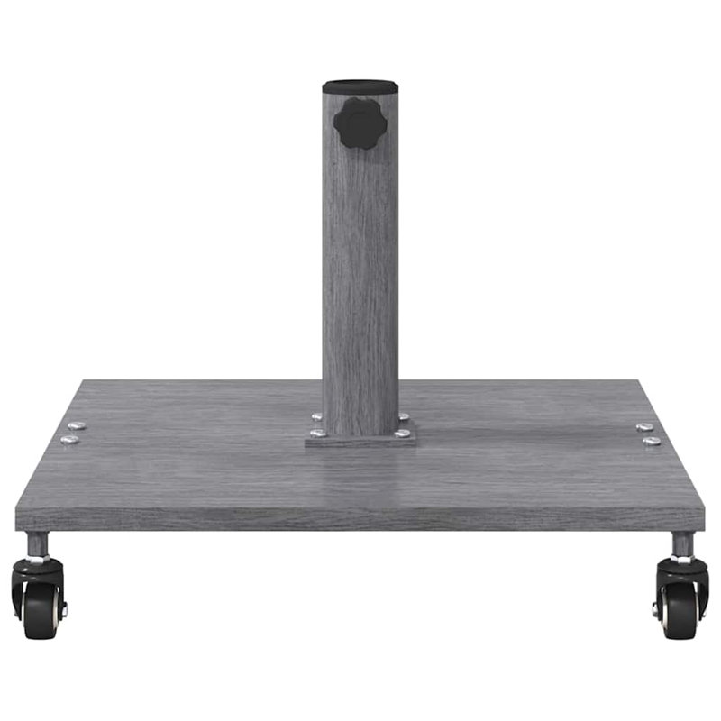 Steel Umbrella Base, Dark Wood