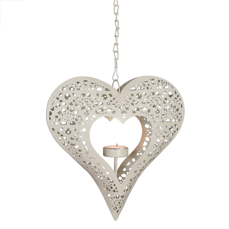Metal Wall Tealight Holder, Cream