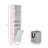 Bathroom Storage With 4 Adjustable Shelves & Laundry Hamper - For Home Cabinet Small Spaces Hidden-1733239289