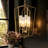  Jasrah 4 - Light Dimmable Lantern Chandelier with Seeded Glass Shade-1317421467