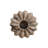 Buff Marble Ribbed Taper Candle Holder