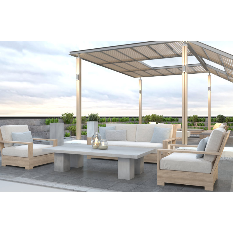 Maximus Coffee Table, 16" H x 71" L x 35" W, Gray