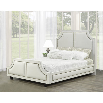 Lit plateforme en tissu d’ameublement Stoller