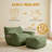 Oversized Adult Bean Bag Chair - High-Resilience Shredded Foam Ergonomic Lazy Sofa with Ottoman for Living Room Bedroom Dorm-953762005