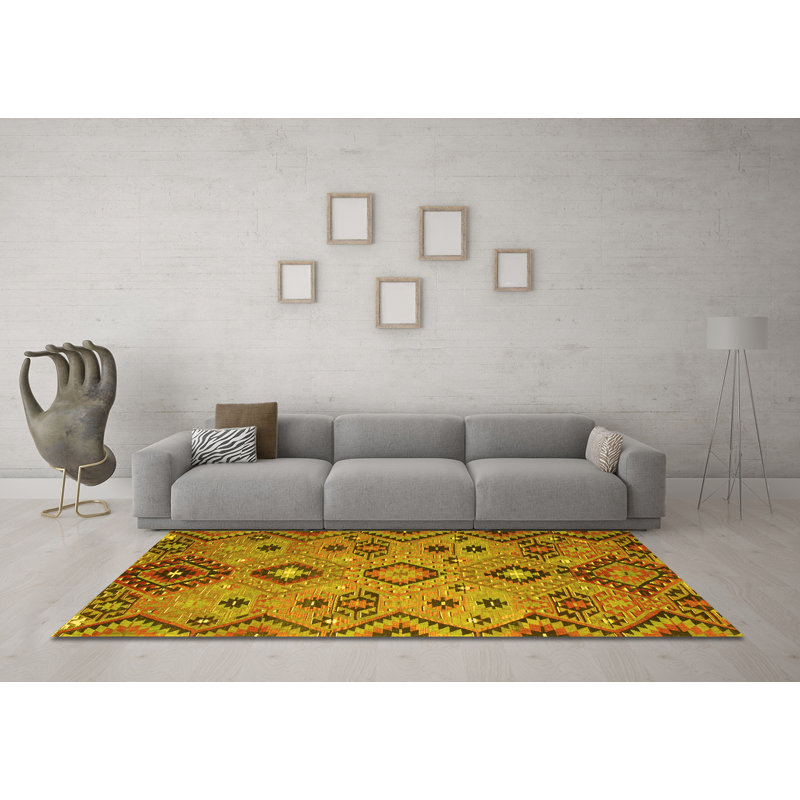 Performance Southwestern Indoor Rug, Square 5'
