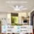 51" Flush Mount Ceiling Fan And Remote Control-1420649504