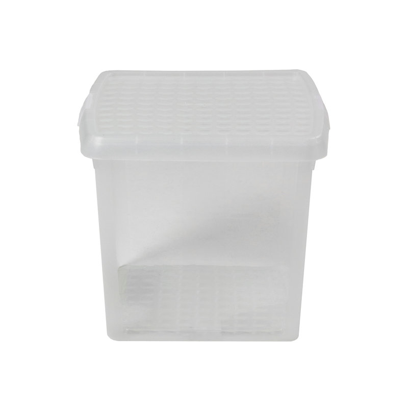 Wham Clip Square Plastic Storage Boxes with Secure Clip Lock Lids Clear/Clear/Clear
