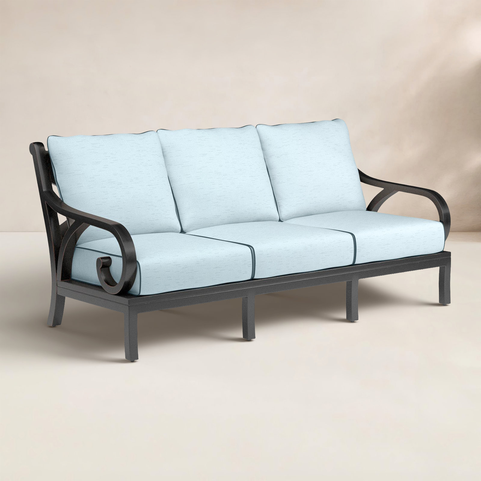 Monterey 81" Sunbrella® Patio Sofa, Canvas Skyline Sunbrella®