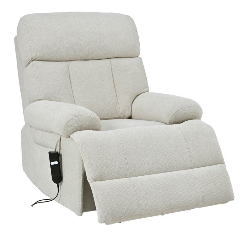 Oversized Power Lift Recliner Chair For Elderly, Electric Fabric Recliner Chair For Seniors, Home Theater Seating,Reclining Sofa Chair With Remote Control,Side Pocket ,Spacious Seat