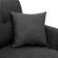 Canapé modulaire en lin gris anthracite de 76,5 po avec lit escamotable, méridienne réversible et rangement, détails, fermeté moyenne, savoir-faire facile à installer, installation facile