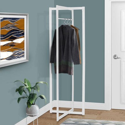 Coat Rack, Hall Tree, Free Standing, Hanging Bar, Entryway, Bedroom,Contemporary, Modern