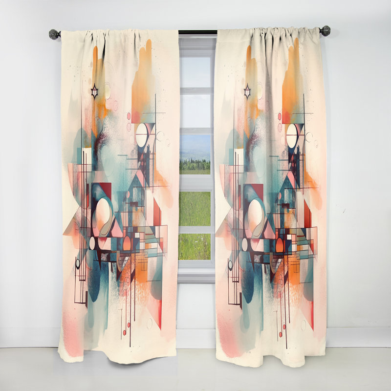 Gardinier - Explorations In Serenity II - Modern Velvet Curtain - Room Darkening - 1 panel, 52" W x 108" L