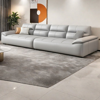 Minimalist light luxury straight row sofa