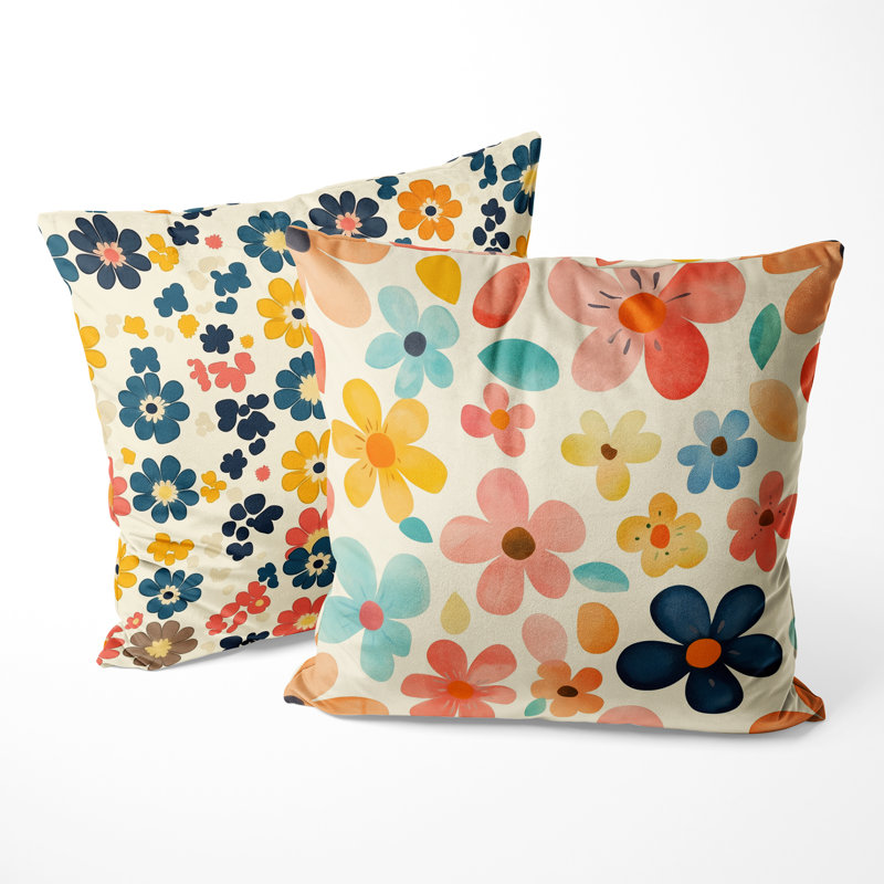 Coussin 2 pièces Patchwork, H 16 po x l 16 po