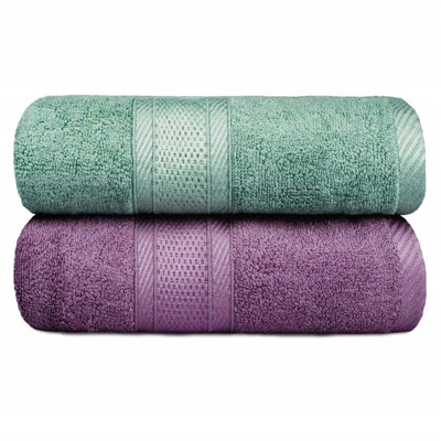 2 Packs Rayon From Bamboo Bath Sheets Highly Absorbent And Quick Dry