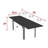 Costa Rectangular Metal Outdoor Dining Table , in. W in. D-87479403