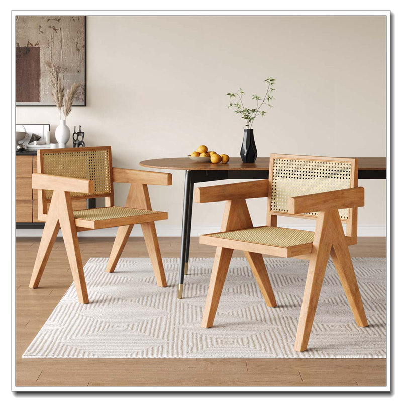 Arm Dining Chair, Natural