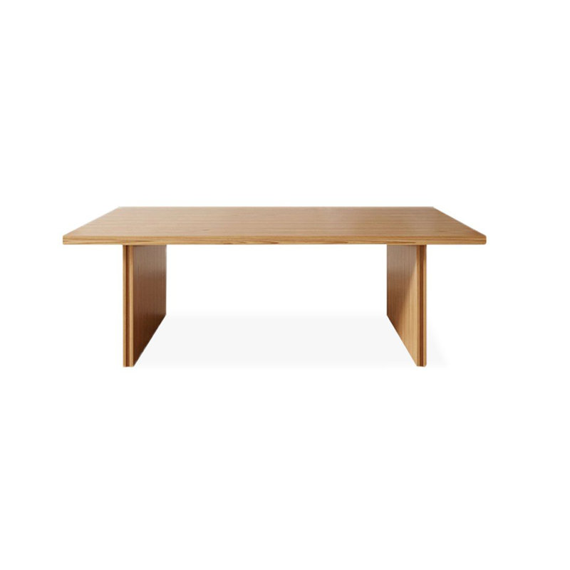 Modern and simple solid wood rectangular desk, Burlywood, 29.53" H x 70.87" W x 31.5" D