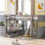 Lit simple superposé avec lit mezzanine attaché, avec deux tiroirs, cadre de lit-1660316711