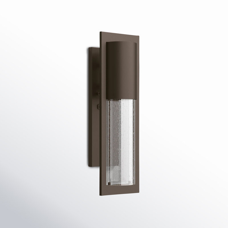 Bandit Solid Aluminum 15.5" H X 4.5" W Outdoor Wall Light, Buckeye Bronze, Incandescent, 15.5" H x 4.5" W x 4.75" D