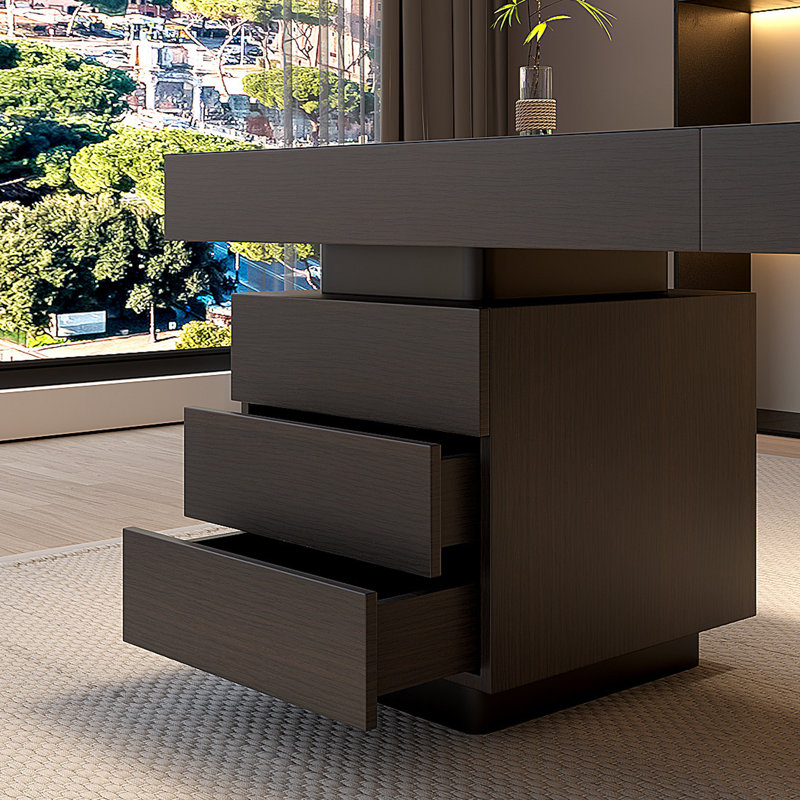 Bureau haut de gamme italien, H 29,53 po x l 70,87 po x P 27,56 po