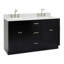 Ensemble de meuble-lavabo double 61 po Partham-2041430496