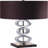 Silver 3-Ring With Outlet Table Lamp
