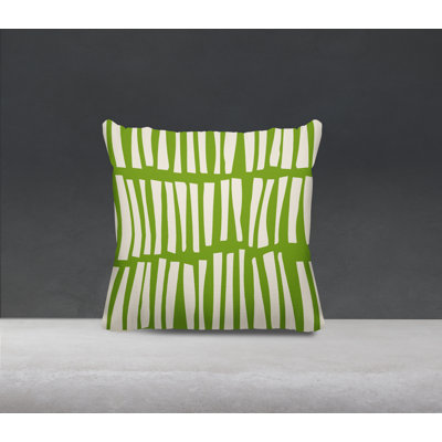 Clayton Striped Outdoor Reversible Throw Pillow
