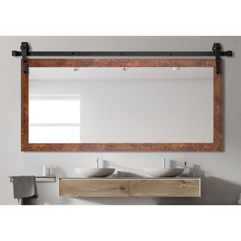 Jossa Engineered Wood Flat Mirror, 30.5" H x 51.5" W x 0.75" D