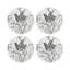 Amazonia Dovecote Black White Vegan Leather Round Coasters-1010343420